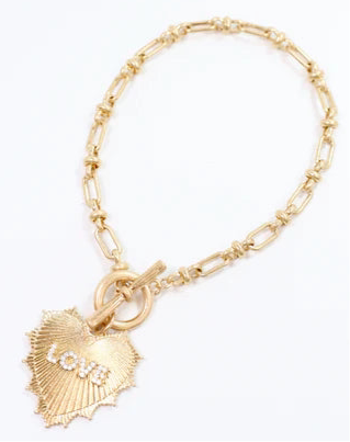 Bishop Heart Charm Bracelet