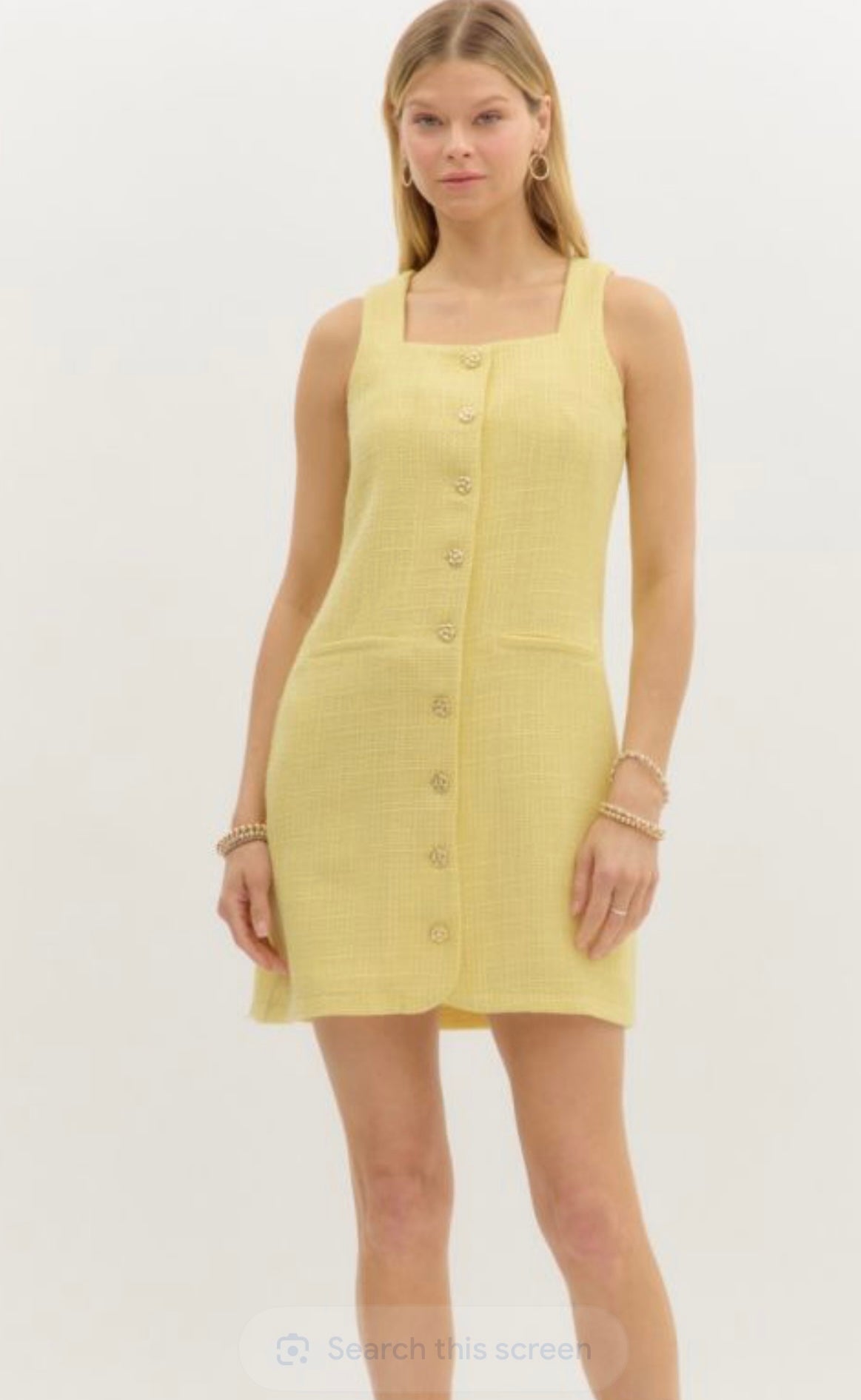 Tweed Lemon Dress
