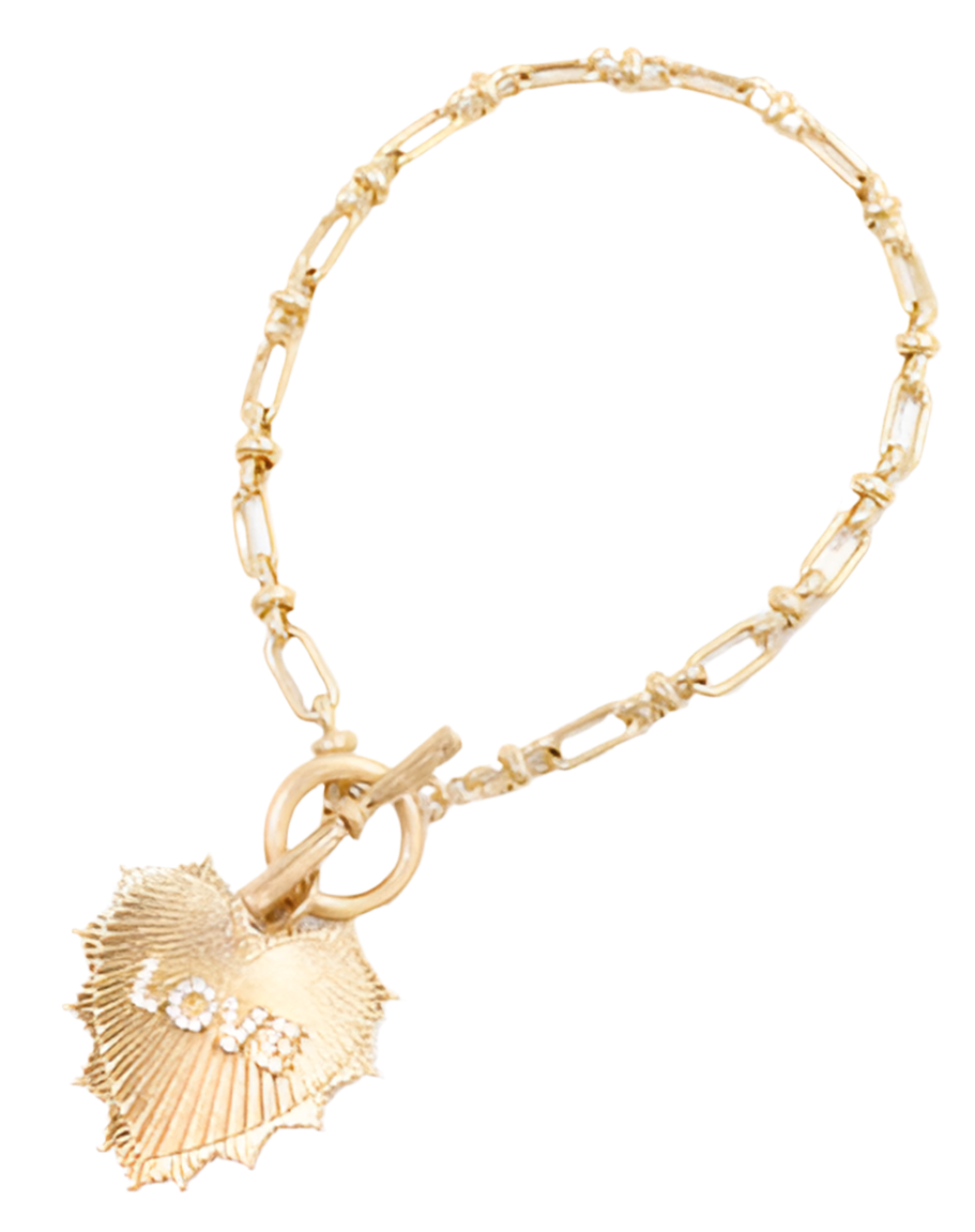Bishop Heart Charm Bracelet