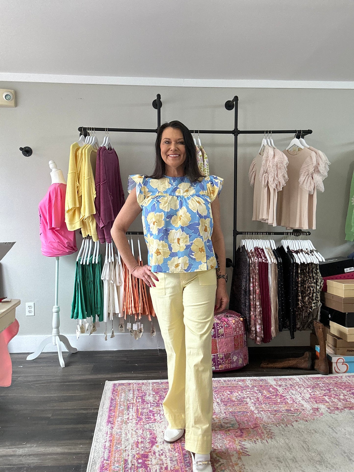 Pale Yellow Linen pants