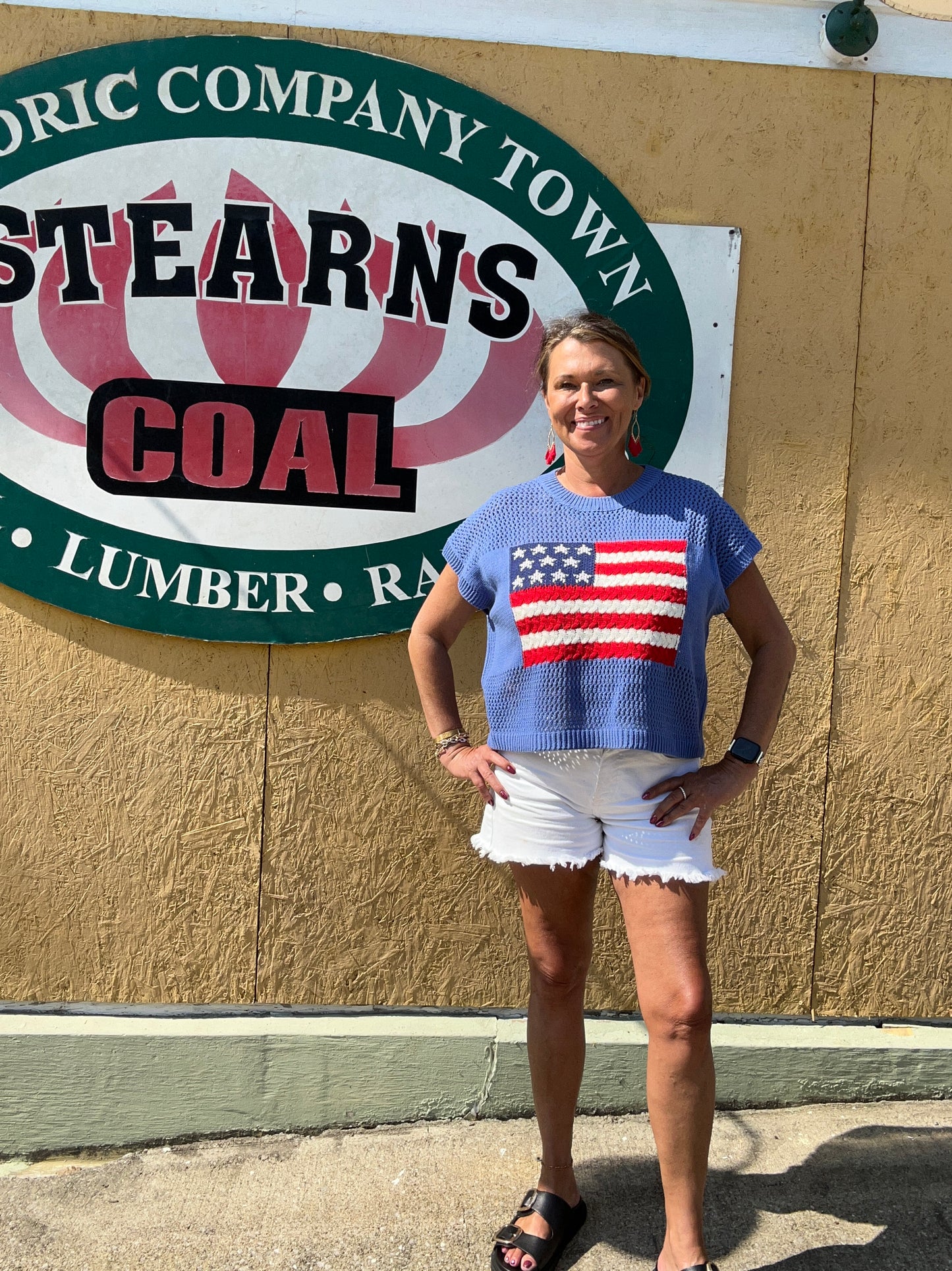 American Flag Sweater