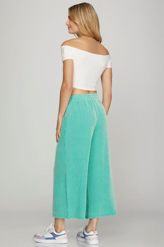 Mint 2-pc wide leg set