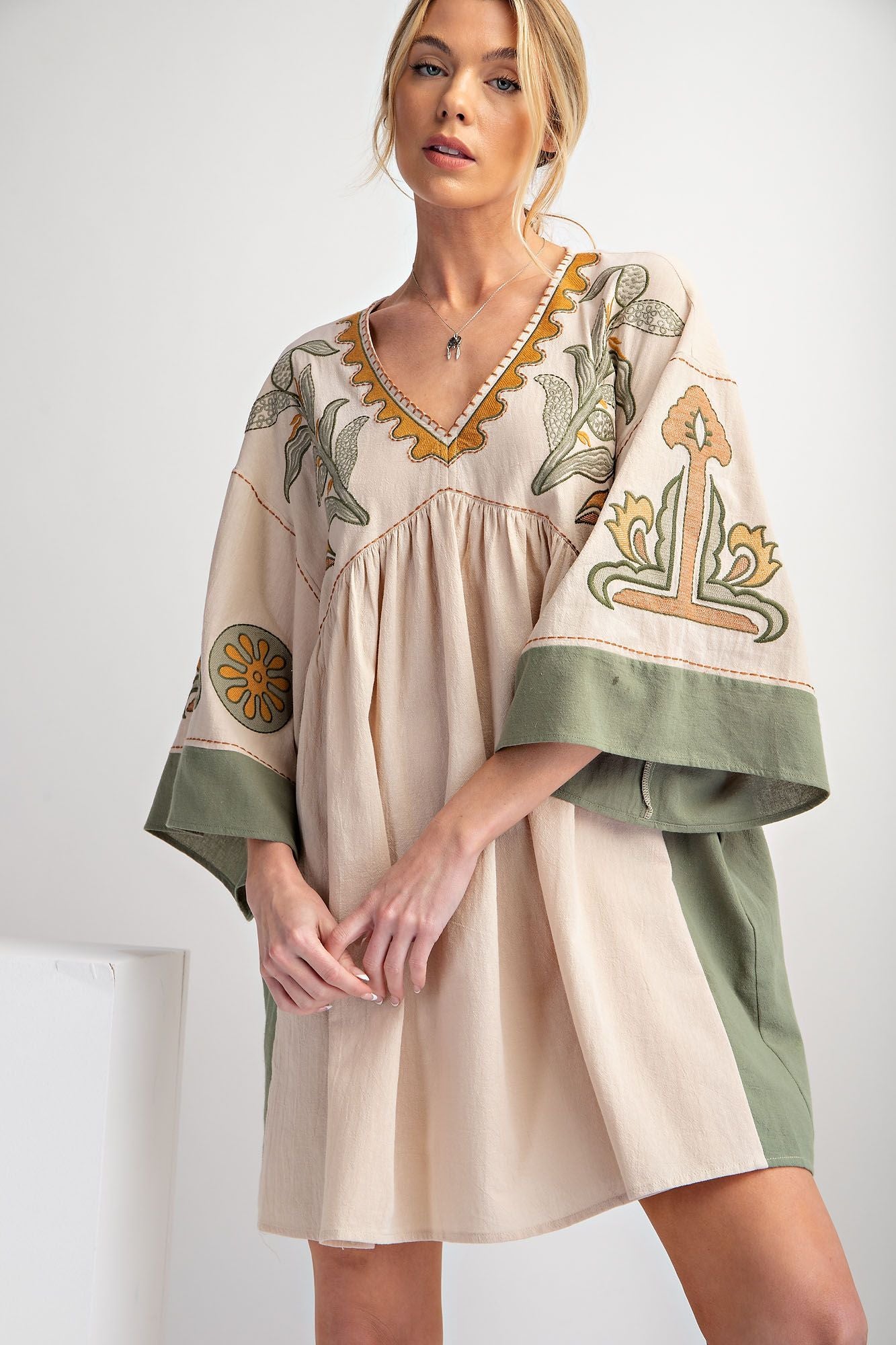 Wild Child Dress in Olive or Blue