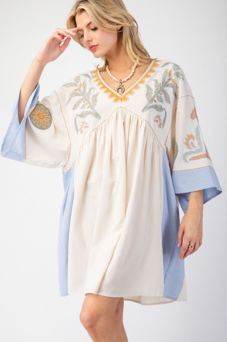 Wild Child Dress in Olive or Blue