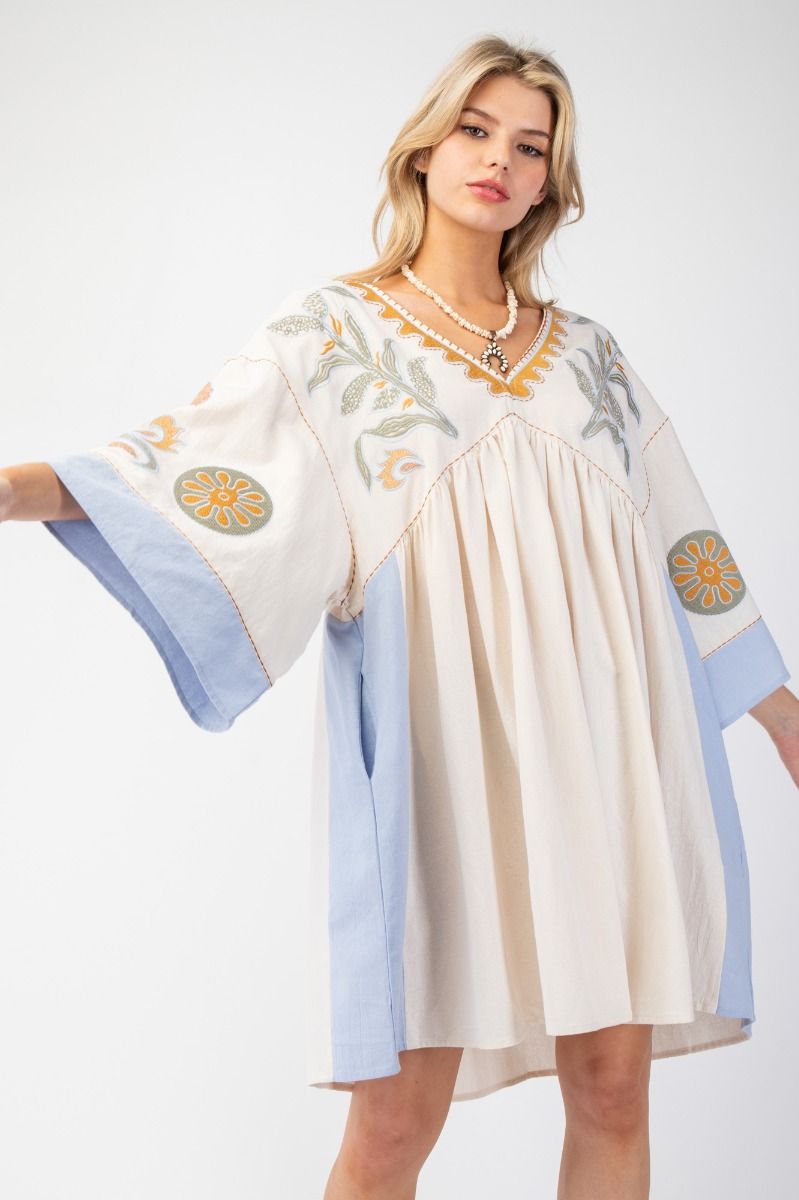Wild Child Dress in Olive or Blue