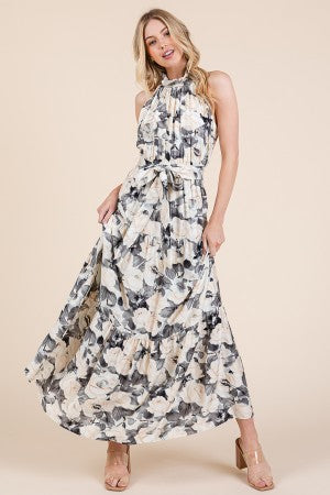 Tiered halter dress