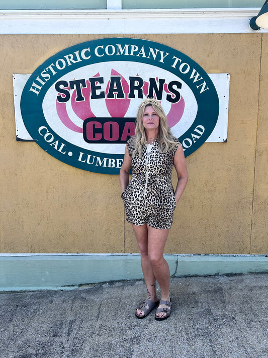 Leopard Romper