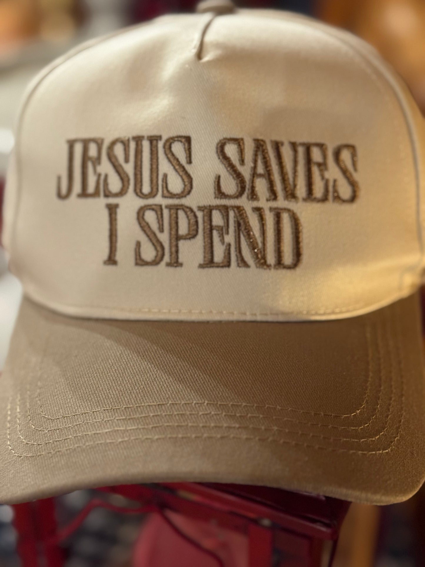 Jesus Saves I Spend Cap