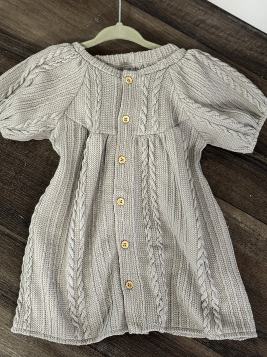 Gray Infant Dress with Bloomers