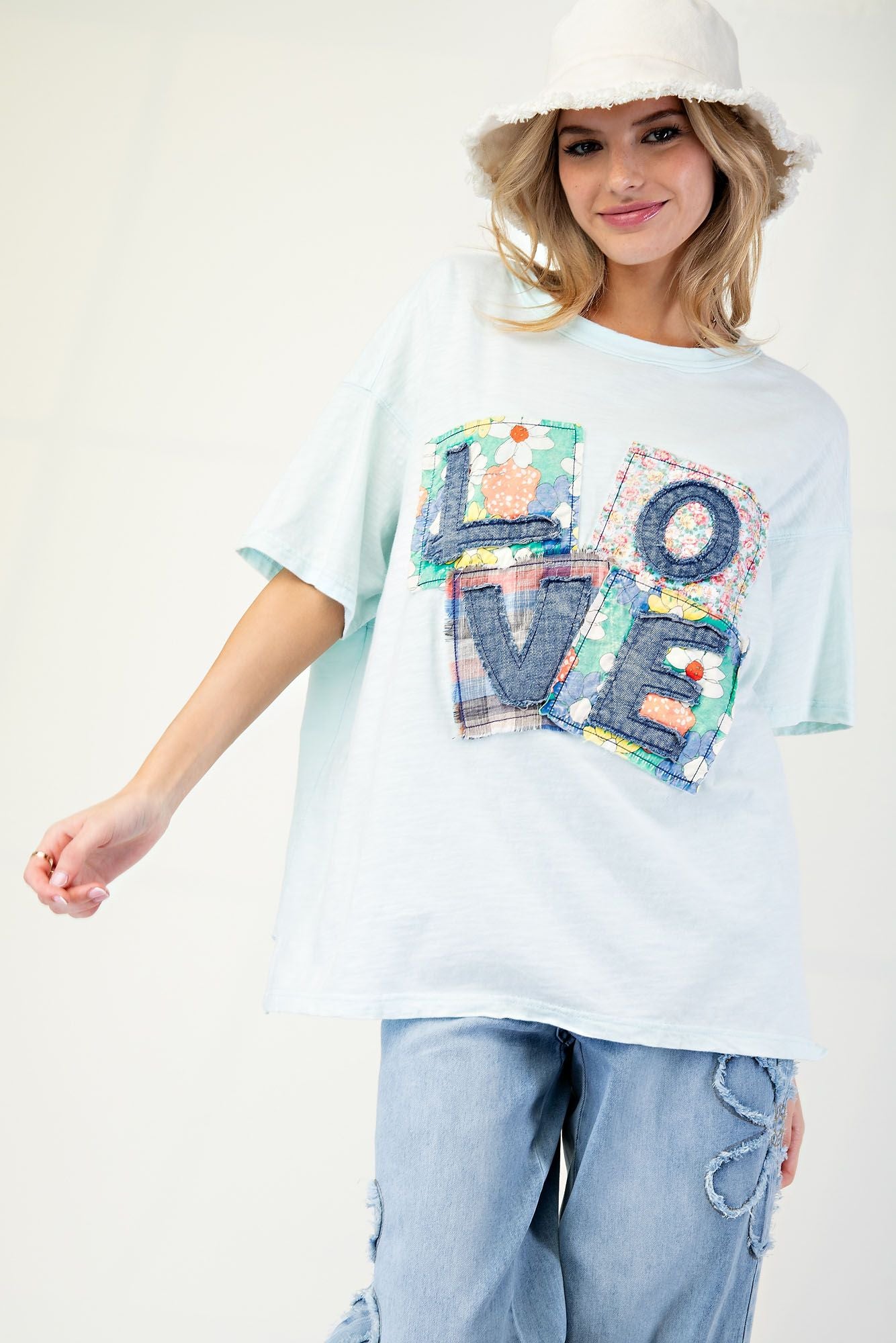 LOVE patchwork T-Shirt (multiple colors)