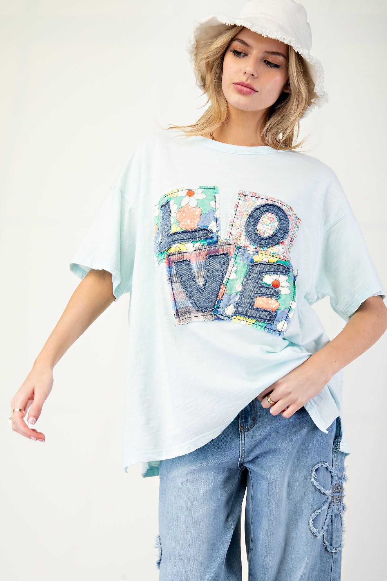 LOVE patchwork T-Shirt (multiple colors)