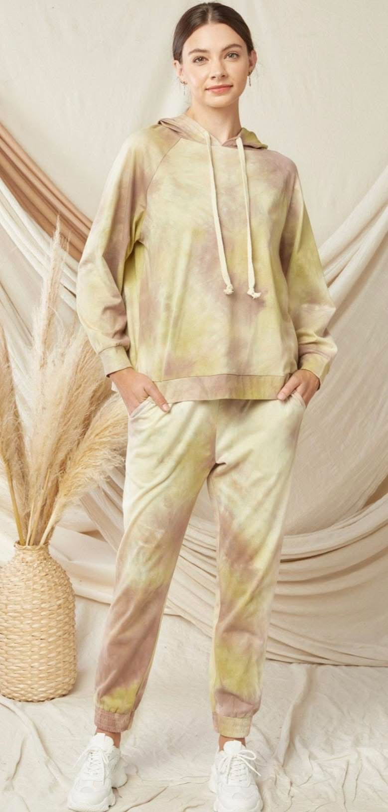 Tie Dyed Hooded Sweat set