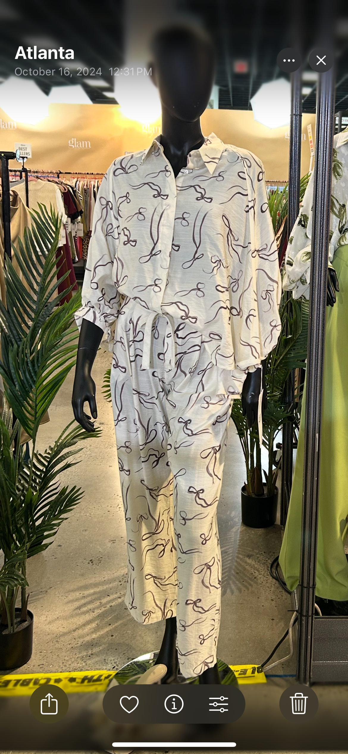 Bow pant set